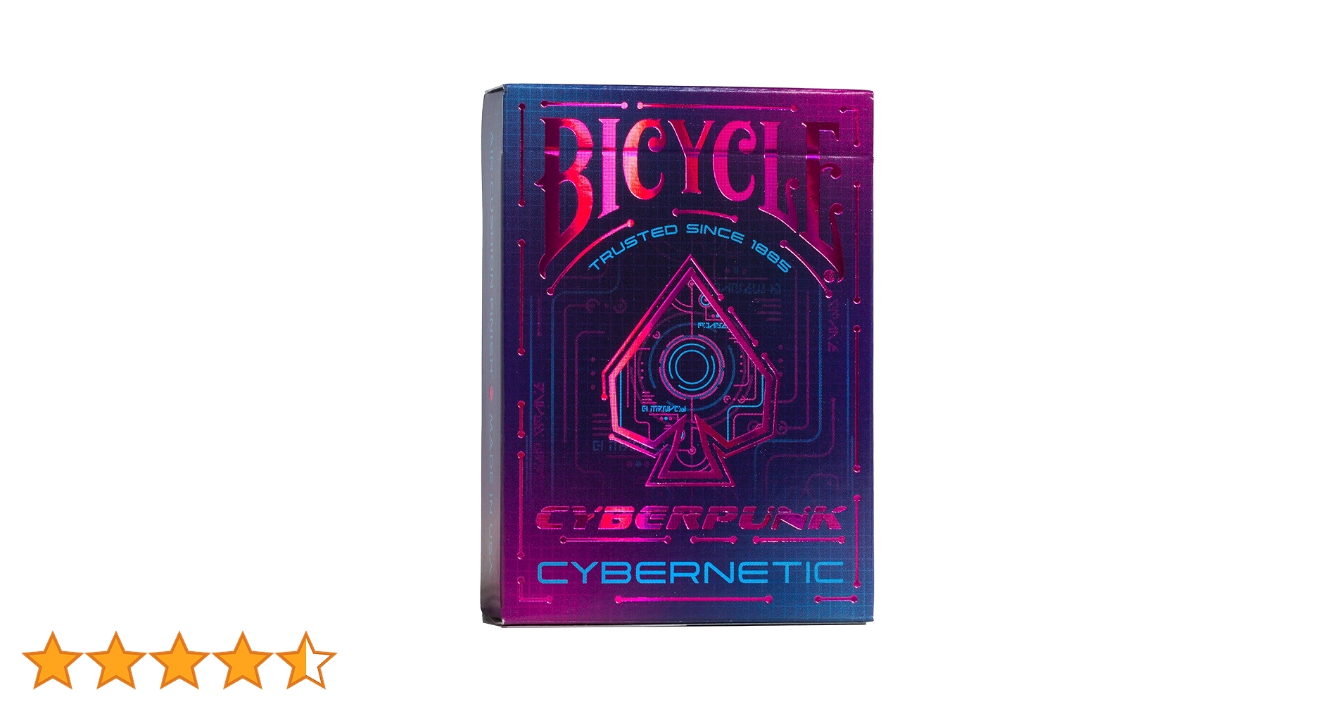 Bicycle Cyberpunk Playing Cards with Holographic Neon Pink Foil